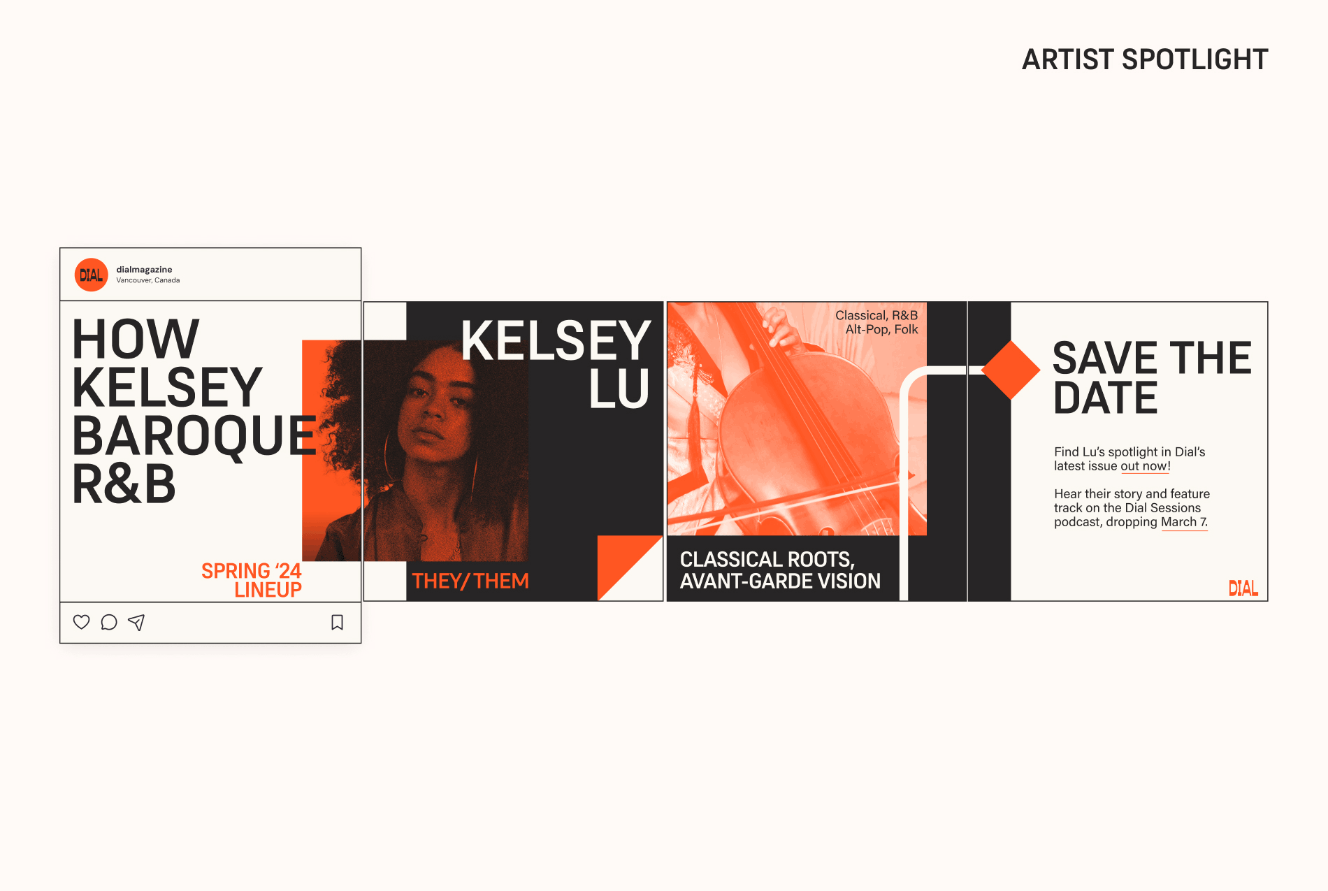 Dial's weekly social media posts.