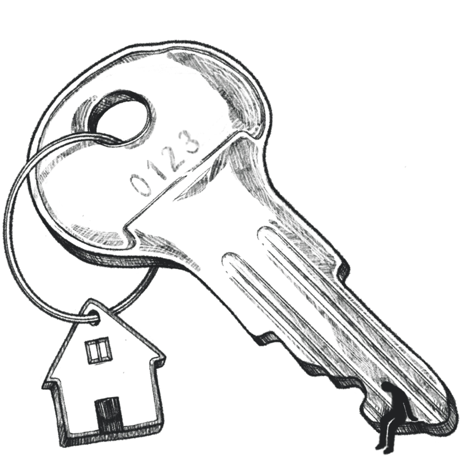 Housing crisis themed spot illustration for the Capilano Courier.