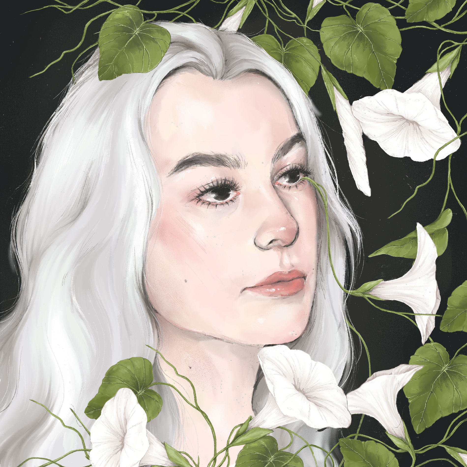 Portrait of singer, songwriter, Phoebe Bridgers.