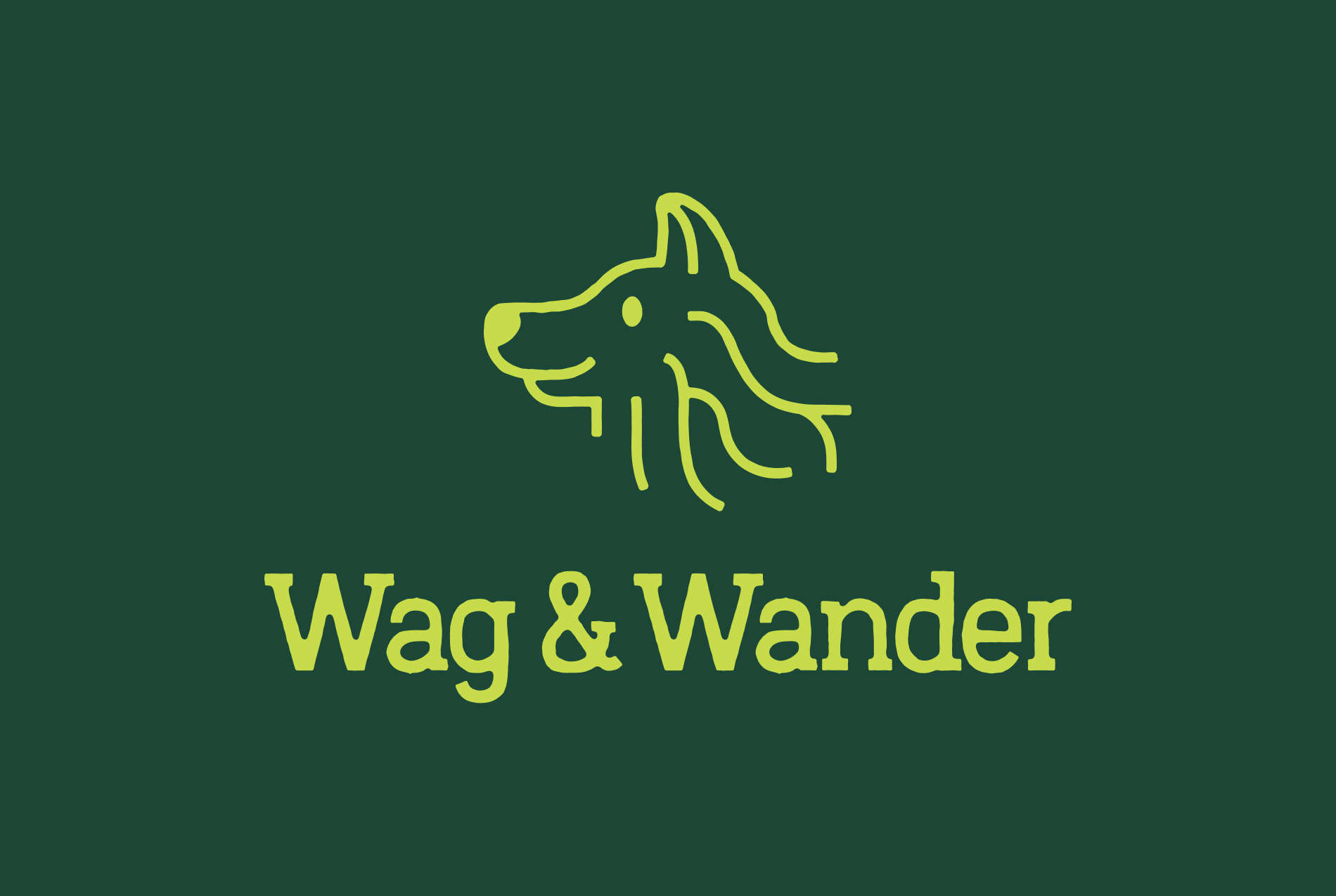 Logo design for Wag & Wander